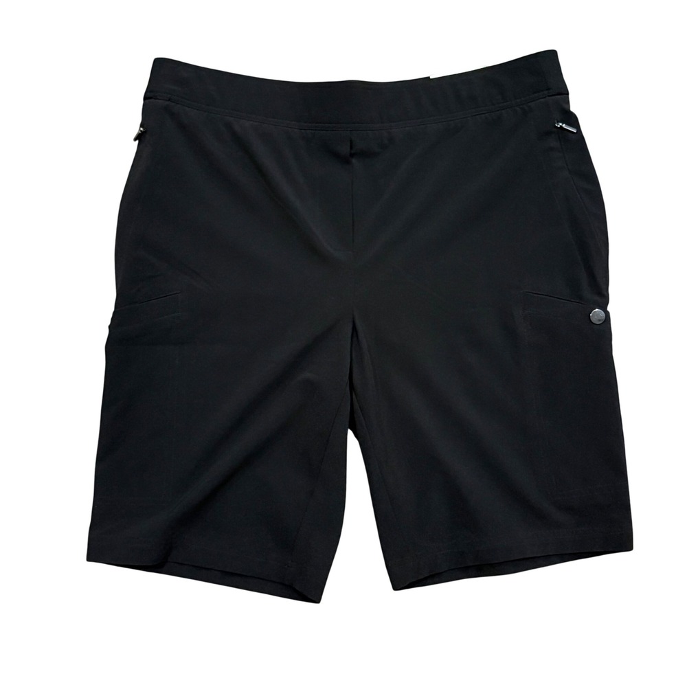 Chicos Zenergy UPF Black Cargo Shorts Size 1.5 US 10 New NWT 570383016